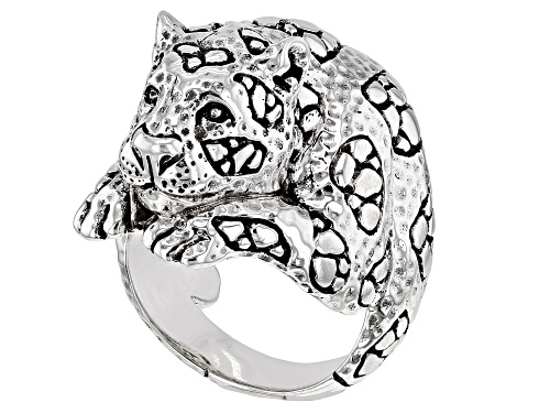 Artisan Collection of Bali™ Silver "Every Moment Is Alive" Panther Ring - Size 7