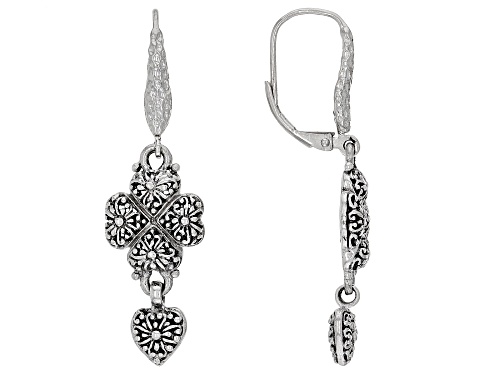 Photo of Artisan Collection of Bali™ Silver "Filled My Heart" Hammered Earrings