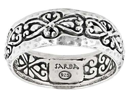 Artisan Collection of Bali™ Silver "Prayer Changes Things II" Eternity Band Ring - Size 7