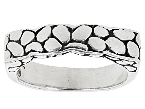 Artisan Collection of Bali™ Silver "Intertwined Peace" Watermark Band Ring - Size 8