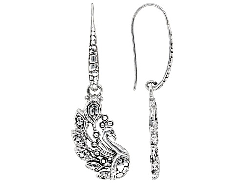 Photo of Artisan Collection of Bali™ Silver "Abundantly Blessed" Peacock Earrings
