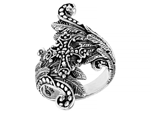 Photo of Artisan Collection of Bali™ Silver "Ask For Guidance" Statement Ring - Size 7