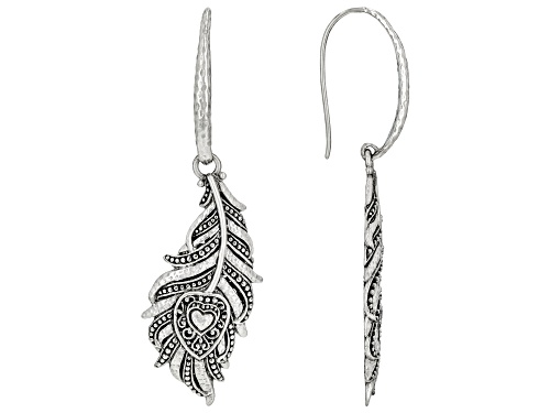 Photo of Artisan Collection of Bali™ Sterling Silver Dangle Feather Earrings