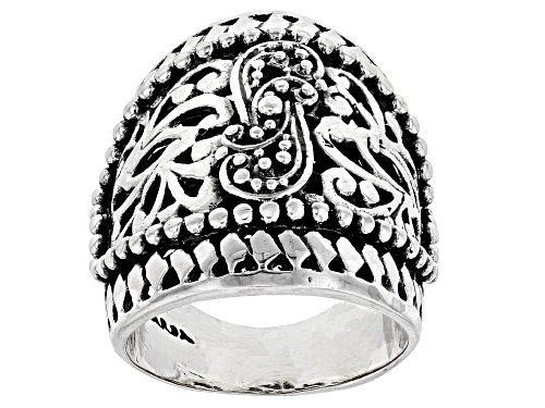 Artisan Gem Collection Of Bali™ Sterling Silver Filigree Statement Ring - Size 6
