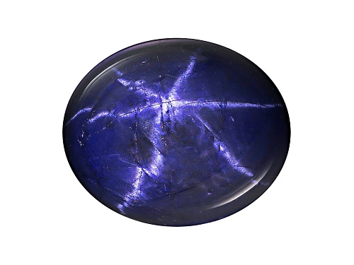 Photo of Thai Blue Star Sapphire Avg 7.75ct 12x10mm Oval Cabochon