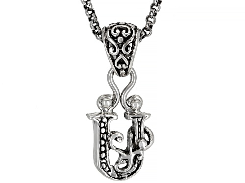 Photo of Artisan Collection of Bali™ Sterling Silver Initial "U" Pendant With 18" Chain