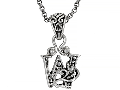 Photo of Artisan Collection Of Bali™ Sterling Silver Initial "W" Pendant With 18" Chain