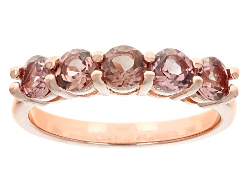 1.53ctw Color Change Garnet 18k Rose Gold Over Sterling Silver Ring - Size 6