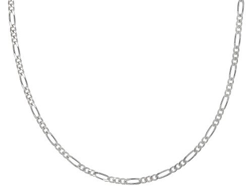 Sterling Silver 1.8MM Gauge Diamond Cut Figaro Link Chain Necklace 20 Inch - Size 20