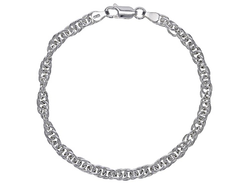 Photo of Sterling Silver Torchon Rope Chain Bracelet 8 Inch - Size 8