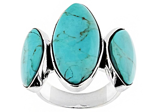 Southwest Style By Jtv™ Marquise Kingman Turquoise Sterling Silver ...