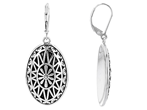 Photo of Southwest Style By JTV™ Floral Design Rhodium Over Sterling Silver Earrings