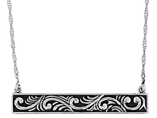 Southwest Style by JTV™ Sterling Silver Bar Necklace - Size 18