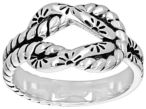 Southwest Style by JTV™ Sterling Silver Knot Ring - Size 8