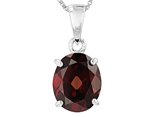 5.00ct Round Mocha Zircon Sterling Silver Pendant With Chain