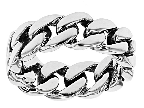 Southwest Style By JTV™  Mens Rhodium Over Silver Linked Band Ring - Size 11