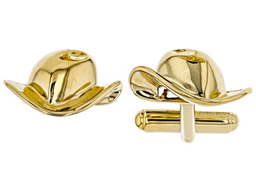 Photo of Southwest Style By JTV™ 18k Yellow Gold Over Sterling Silver Cowboy Hat Cufflinks
