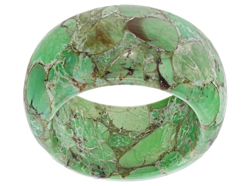 Southwest Style By JTV™ Green Turquoise Eternity Band Ring - Size 11
