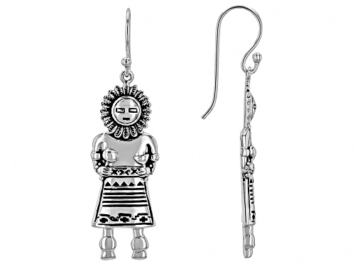 Southwest Style by JTV™ Oxidized Sterling Silver 'Tawa Kachina Dancer" Dangle Earrings