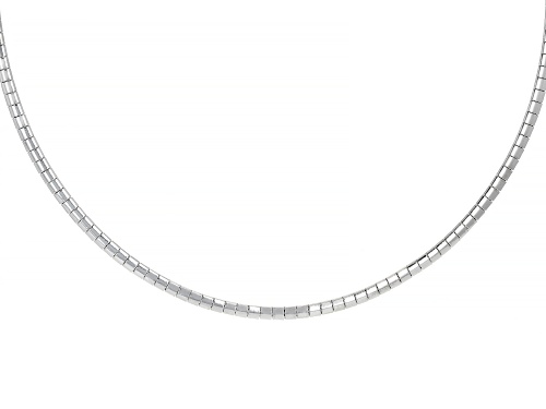 Photo of Stainless Steel Omega 18" Necklace - Size 18