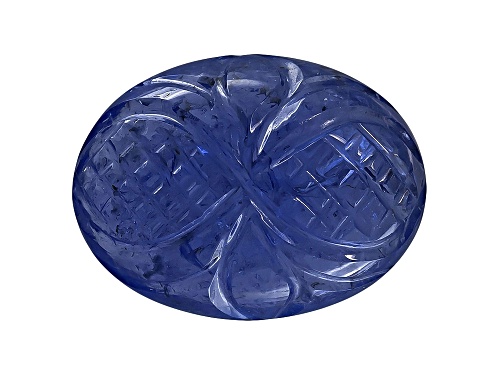 Tanzanite Carving min 6.00ct mm Varies Oval Cabochon