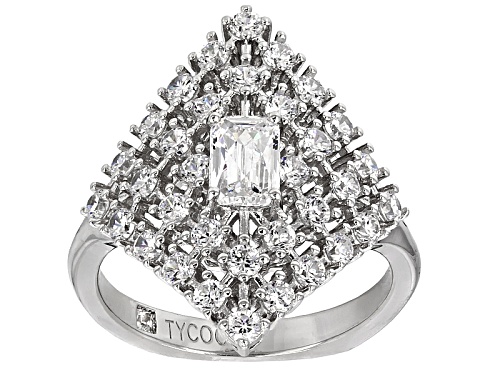 Tycoon For Bella Luce ® 2.88ctw Diamond Simulant Platineve® Ring (1.68ctw Dew) - Size 11