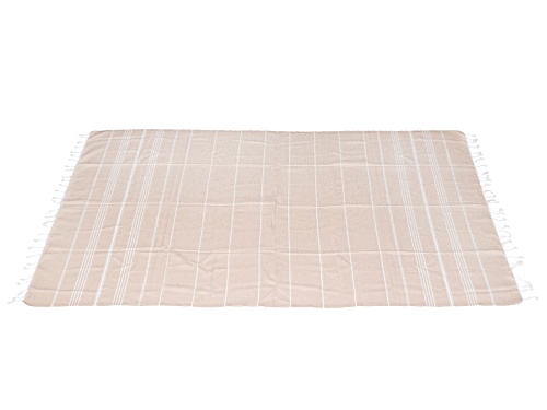 Artisan Collection of Turkey™ Beige Peshtemal Beach Towel