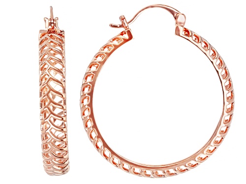 Timna Jewelry Collection™ Copper Hoop Open Design Earrings