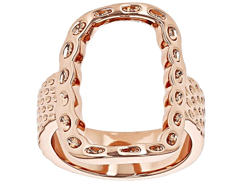 Timna Jewelry Collection™ Open Design Copper Hammered Ring - Size 9