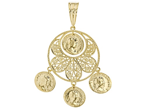 Photo of Artisan Collection Of Turkey™ 18K Yellow Gold Over Silver Coin Replica And Filigree Enhancer