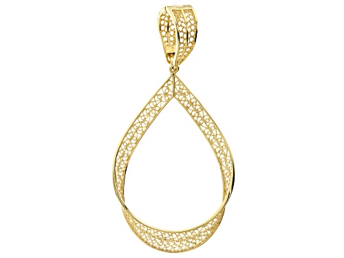 Artisan Collection of Turkey™ 18K Yellow Gold Over Sterling Silver Filigree Enhancer