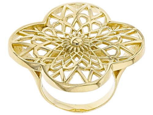 Photo of Artisan Collection of Turkey™ 18k Yellow Gold Over Sterling Silver Filigree Ring - Size 7