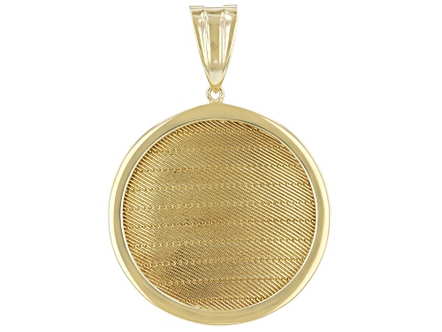 Photo of Artisan Collection Of Turkey™ 18K Yellow Gold Over Sterling Silver Wickerwork Design Pendant