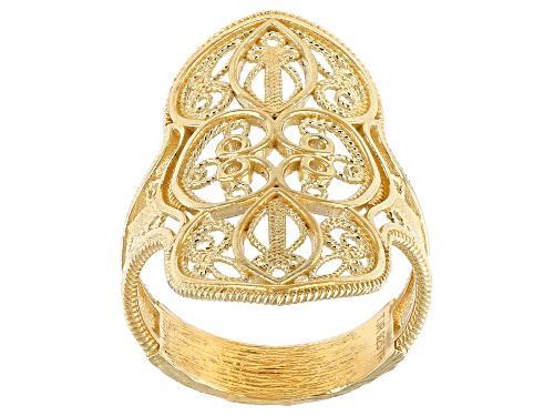 Artisan Collection Of Turkey™ 18K Yellow Gold Over sterling Silver Ring - Size 6