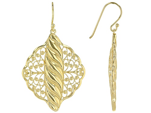 Photo of Artisan Collection Of Turkey™ 18K Yellow Gold Over Sterling Silver Dangle Filigree Earrings