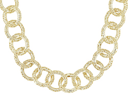 Artisan Collection of Turkey™ 18K Yellow Gold Over Sterling Silver Rolo Link Necklace - Size 16