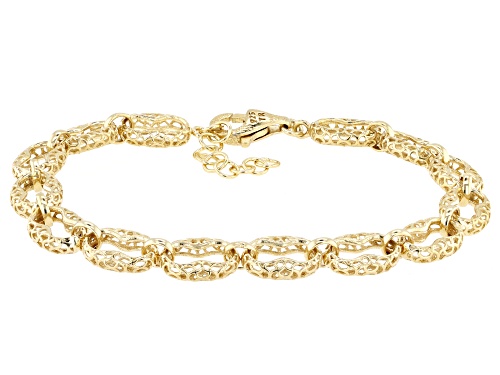 Artisan Collection of Turkey™ 18K Yellow Gold Over Sterling Silver Mariner Bracelet - Size 7.5