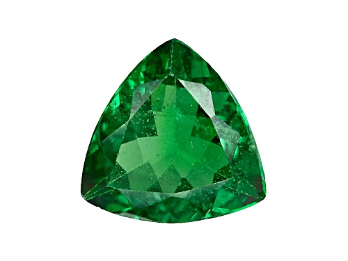 Photo of Tanzanian tsavorite garnet min 0.85ct 6.5mm trillion