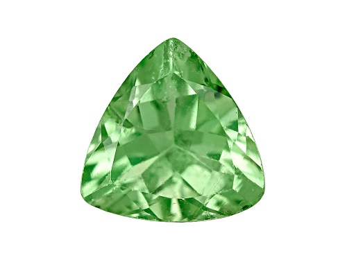 Tanzanian mint grossular garnet min 0.33ct 5mm trillion