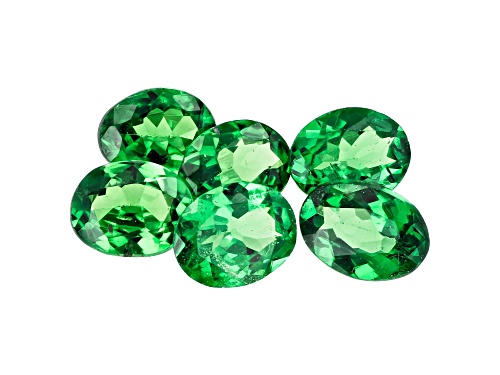 Photo of SET OF 6 TANZANIAN TSAVORITE 1.74 CTW MM VARIES OVALS