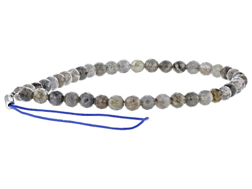 Labradorite Beaded Stainless Steel Phone Wrist Strap