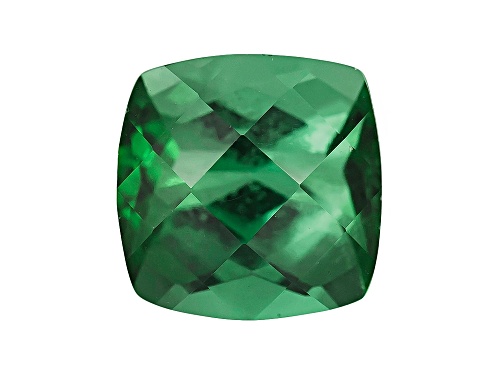 Brazilian green tourmaline min 0.55ct 5x5mm square cushion checkerboard cut