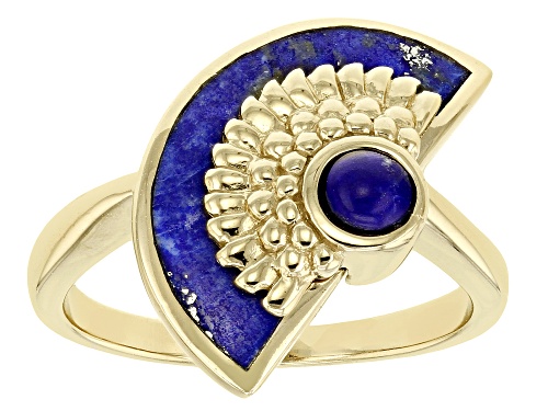 Global Destinations™ Lapis Lazuli 18k Yellow Gold Over Sterling Silver Ring - Size 11