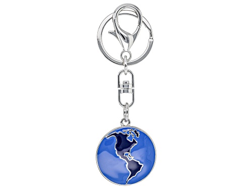 Photo of Global Destinations™ Silver Tone World Key Chain