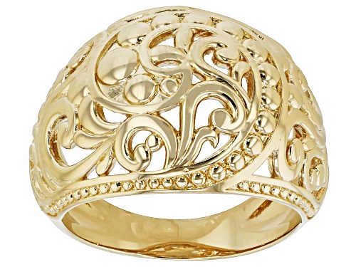 Photo of Global Destinations™ 18K Gold Over Brass Dome Ring - Size 6