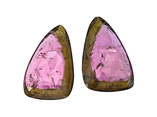 Photo of Matched Pair Of Saribia Tourmaline™ Min 30ctw Mm Varies Faceted Free Form Shape/Size/Color Vary