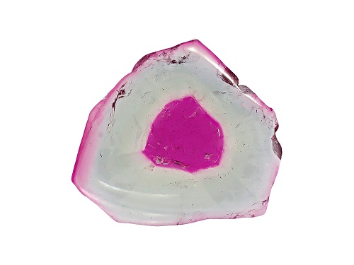 Photo of Brazilian Watermelon Tourmaline Polished Slice Min 2.00ct Mm Varies Free-Form  Colors Will Vary