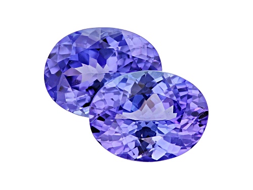 Pair of Tanzanite 3.09ctw 8.2x6.4mm oval