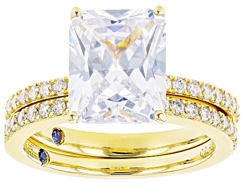Photo of Vanna K™ for Bella Luce® 7.10ctw White Diamond Simulant Eterno™ Yellow Ring With Band (4.30ctw DEW) - Size 10