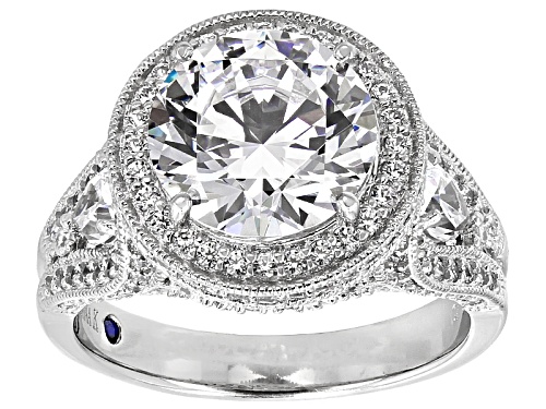 Photo of Vanna K ™ For Bella Luce ® 11.77ctw Round And Pear Shape Platineve® Ring - Size 10
